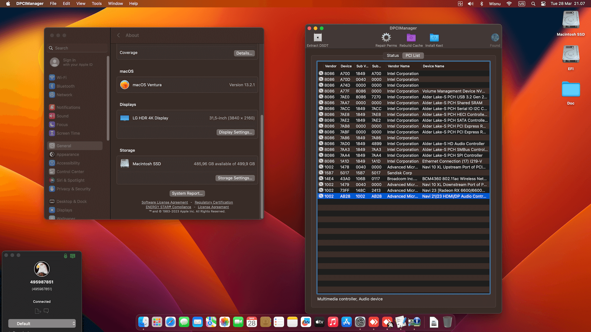 Asrock DeskMeet B660 Series + Intel Core i9 13900K + Power Color RX 6600   OpenCore 2