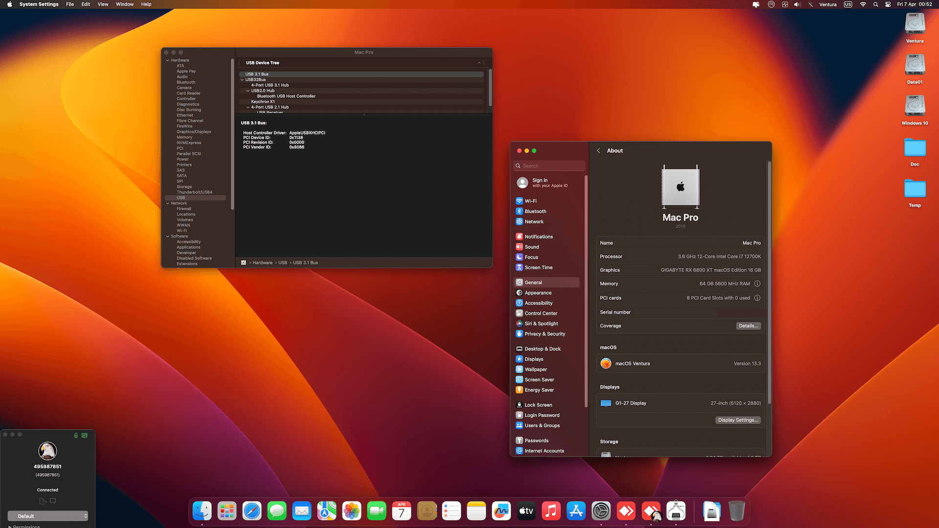 Gigabyte Z690 Aero D + Intel Core i7 12700K + Gigabyte RX 6800 XT OpenCore 3