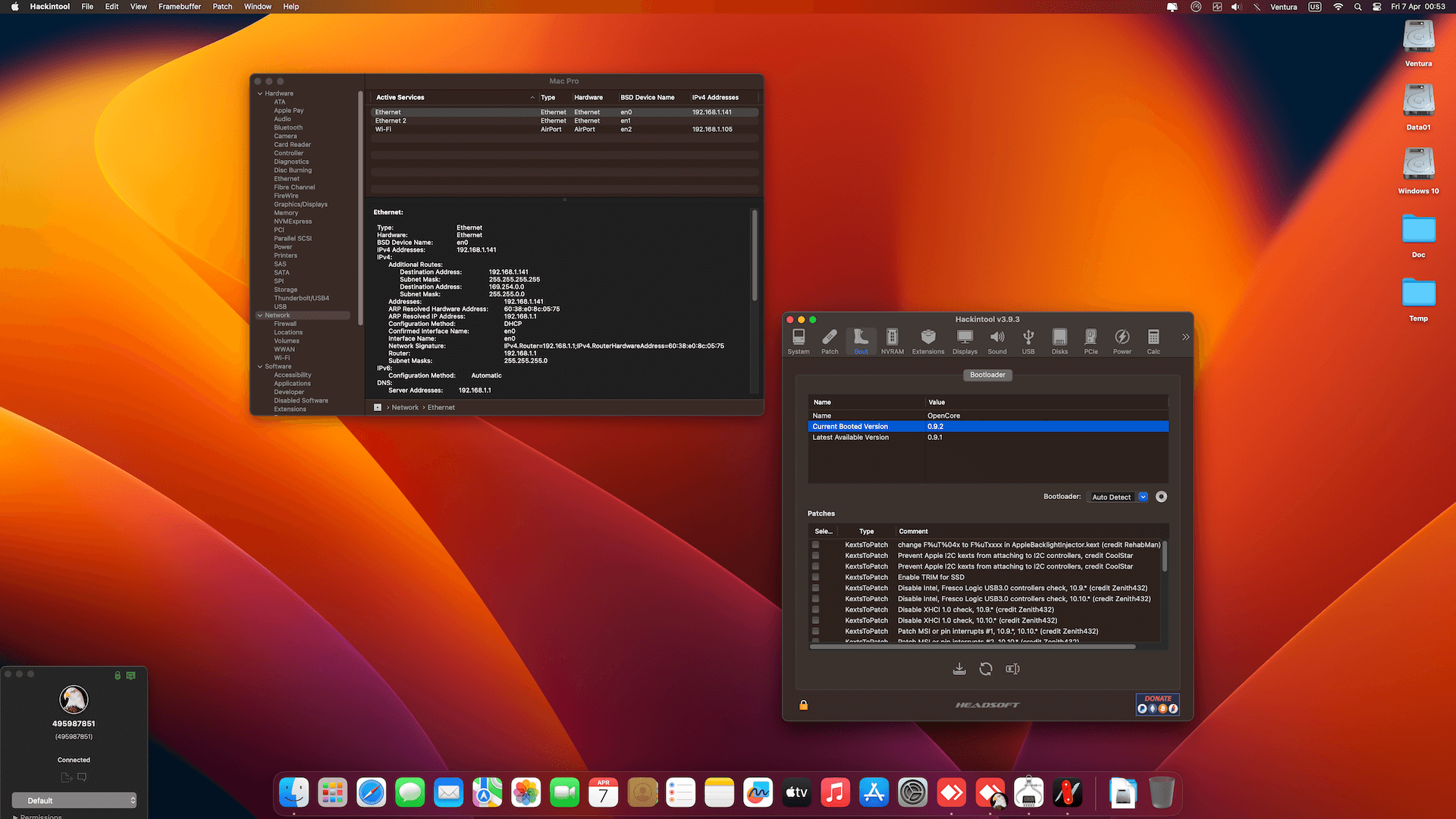 Gigabyte Z690 Aero D + Intel Core i7 12700K + Gigabyte RX 6800 XT OpenCore 8