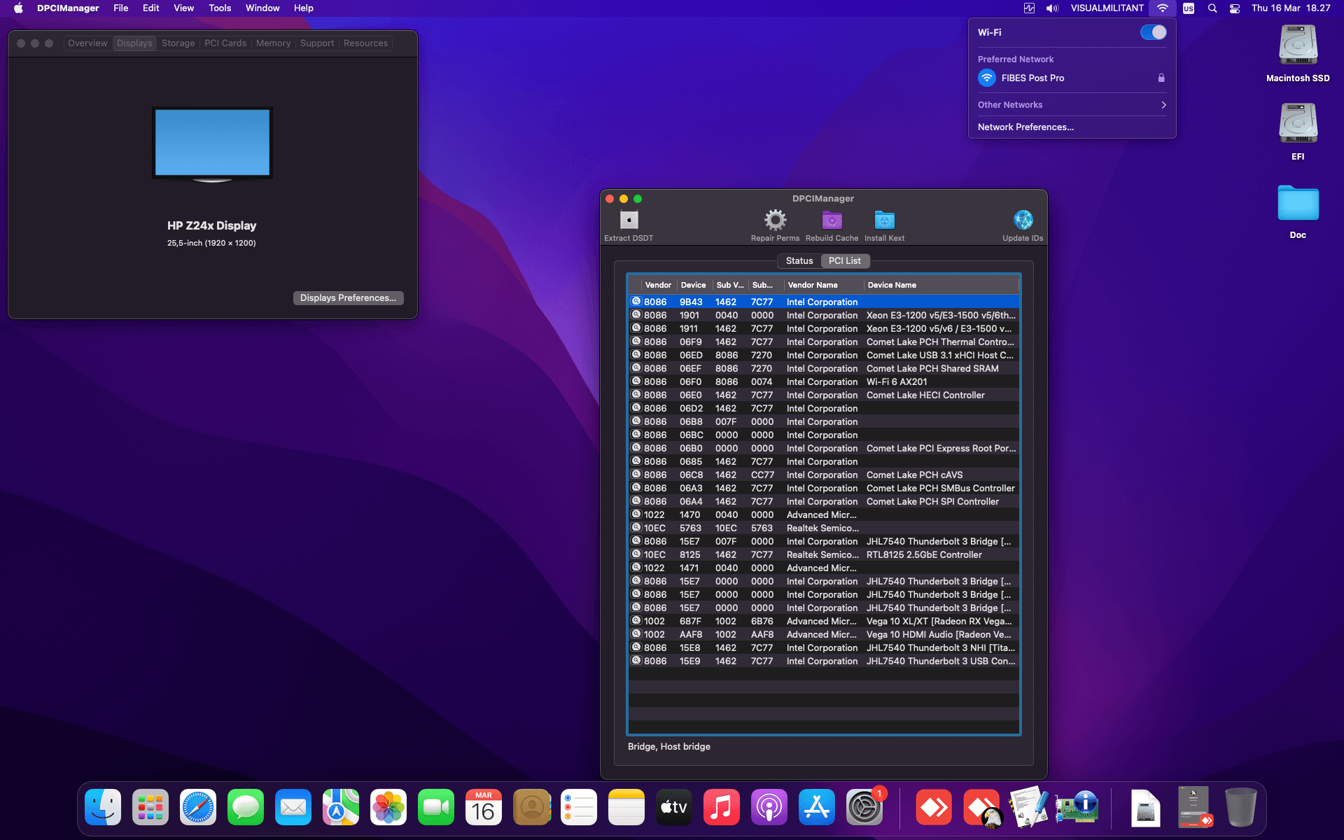 MSI MEG Z490I Unify + Intel Core i7 10700KF + HIS RX Vega 64   OpenCore 2