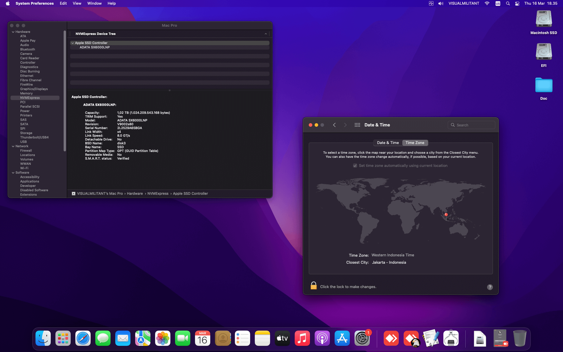 MSI MEG Z490I Unify + Intel Core i7 10700KF + HIS RX Vega 64   OpenCore 6
