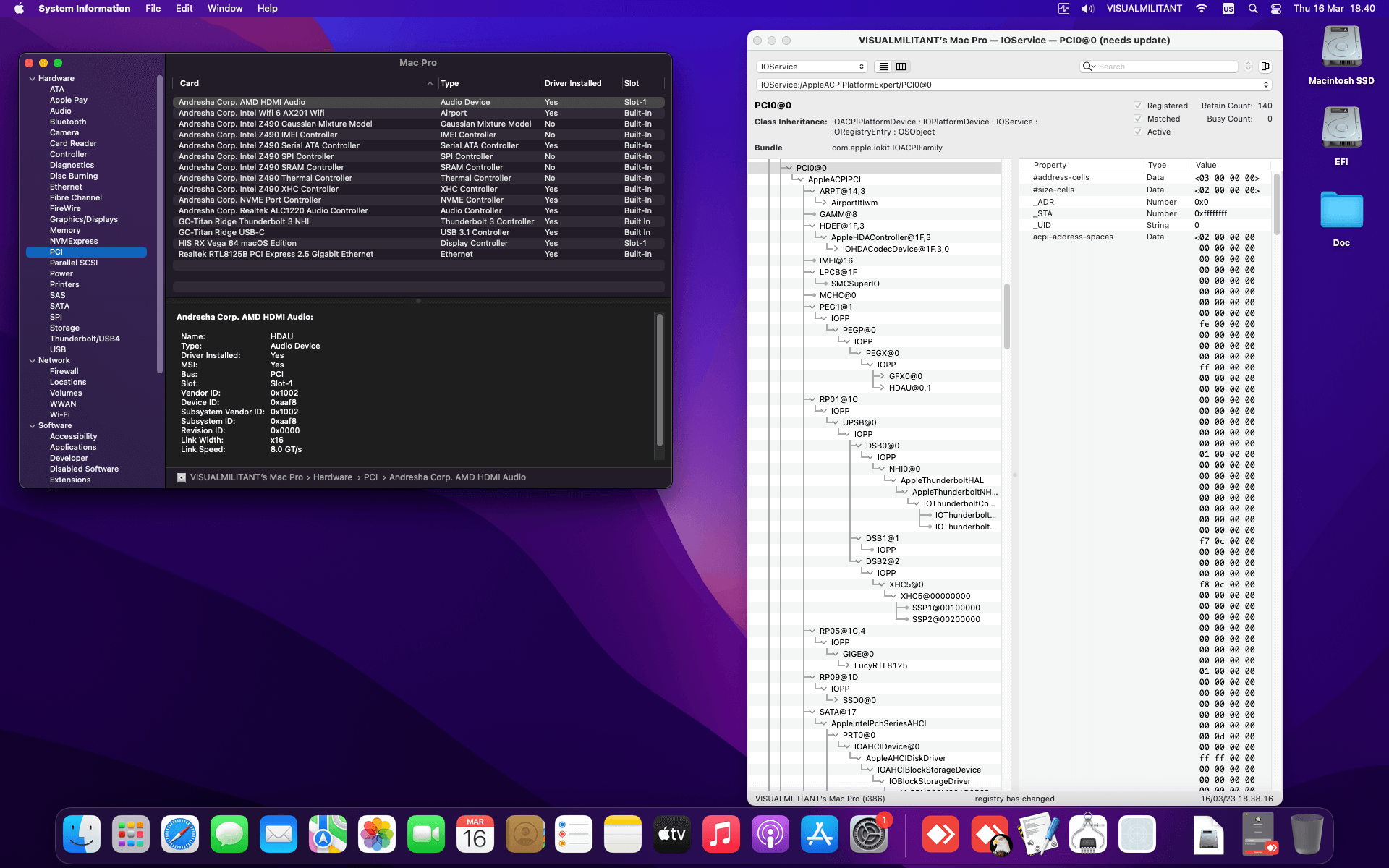MSI MEG Z490I Unify + Intel Core i7 10700KF + HIS RX Vega 64   OpenCore 9