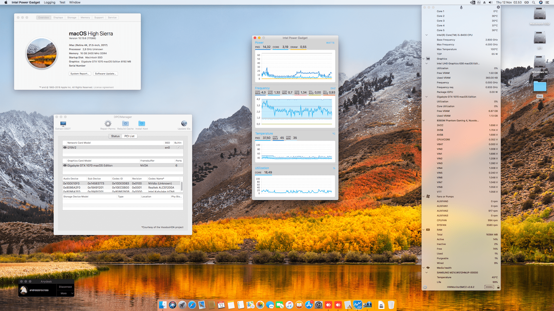 Asrock B365M Phantom Gaming 4 + Intel i5 8400 + Gigabyte GTX 1070   OpenCore 1