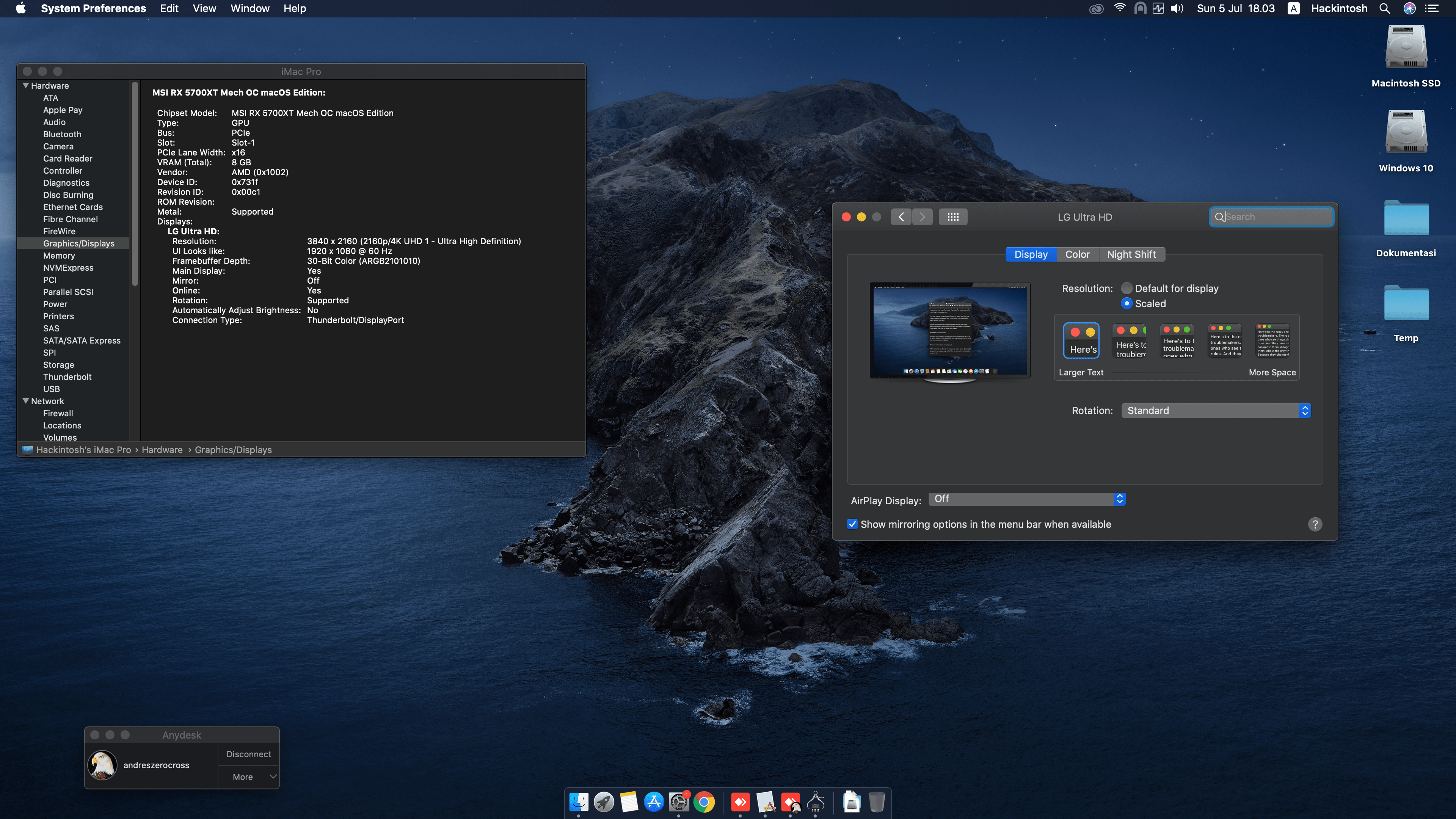 Asrock B450M Steel Legend + AMD Ryzen 5 3500 + MSI RX 5700XT Mech OC 4