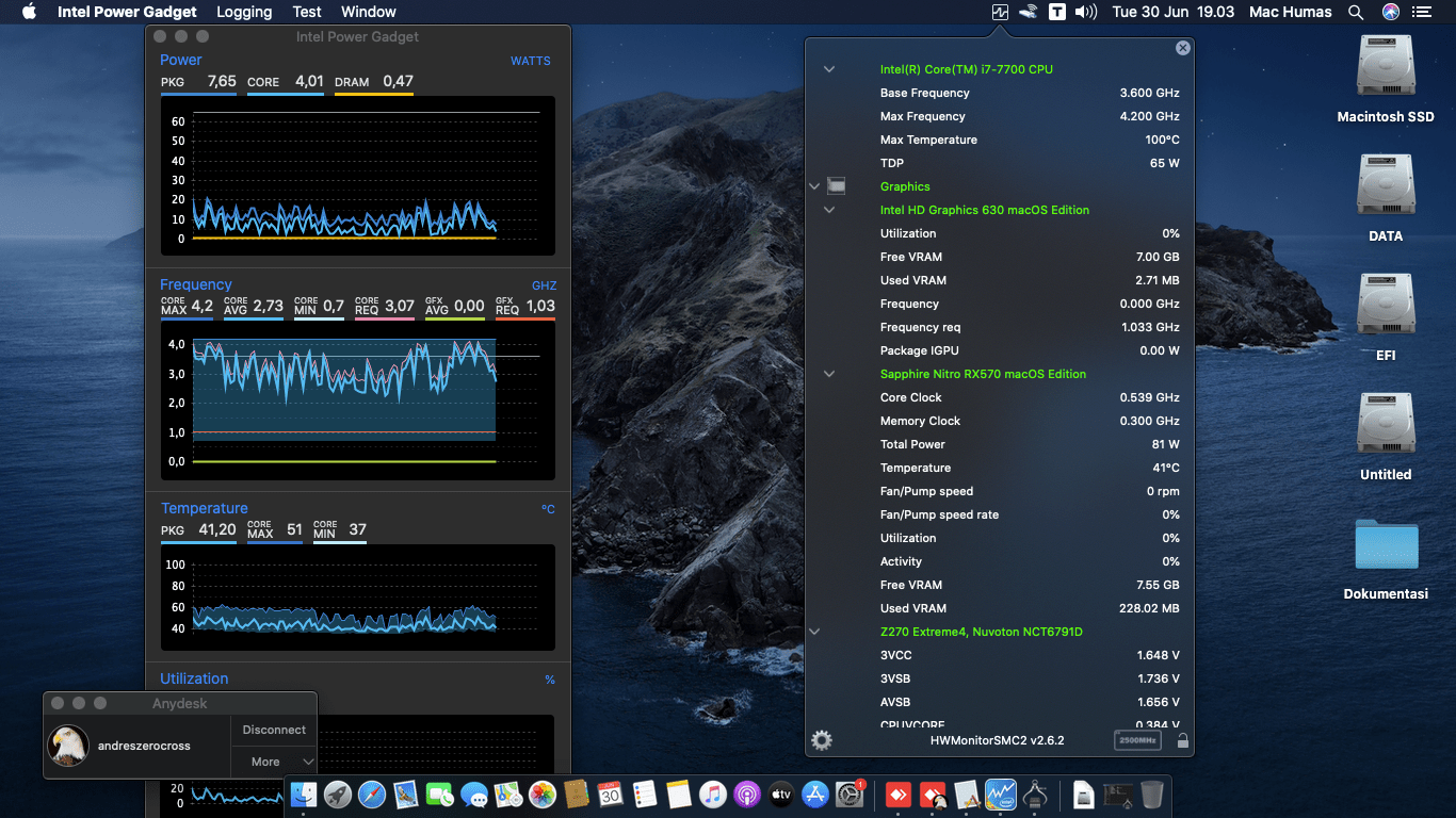 Asrock Z270 Extreme 4 + Intel Core i7 7700 + Sapphire RX 570 3