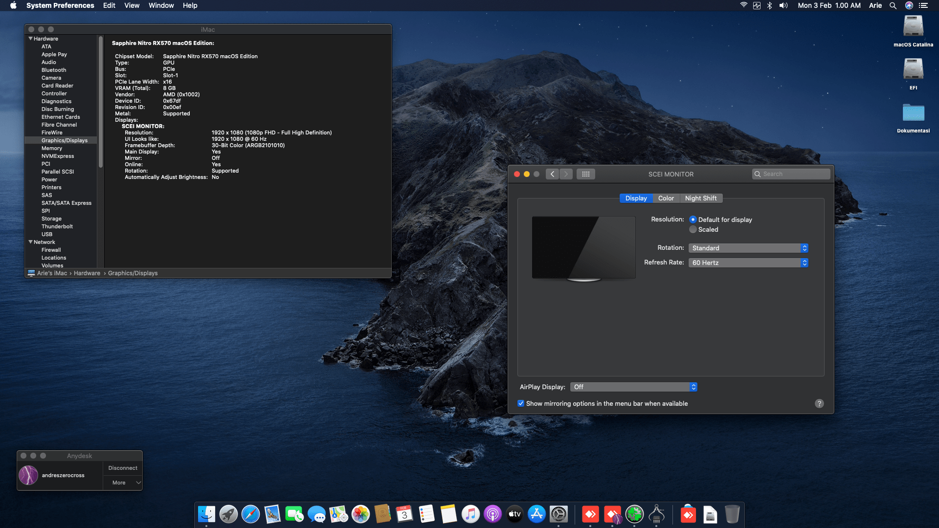 Asrock Z77E ITX + Intel Core i7 3770 + Sapphire RX 570 7