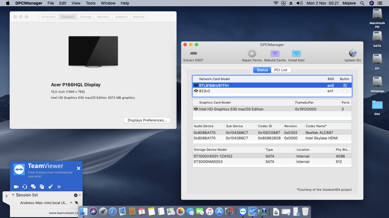 Asus B150M A D3 + Intel Core i3 6100   OpenCore 2