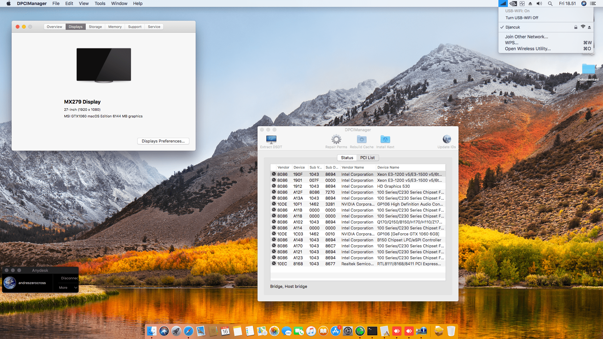 Asus B150M A + Intel Core i3 6100 + MSI GeForce GTX 1060 2
