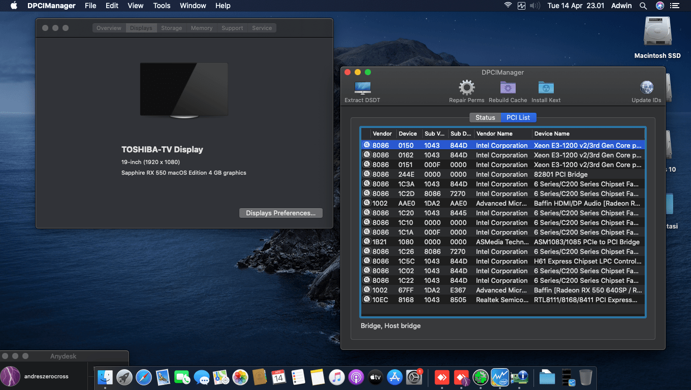 Asus H61M C + Intel Core i5 3570 + Sapphire RX 550 2