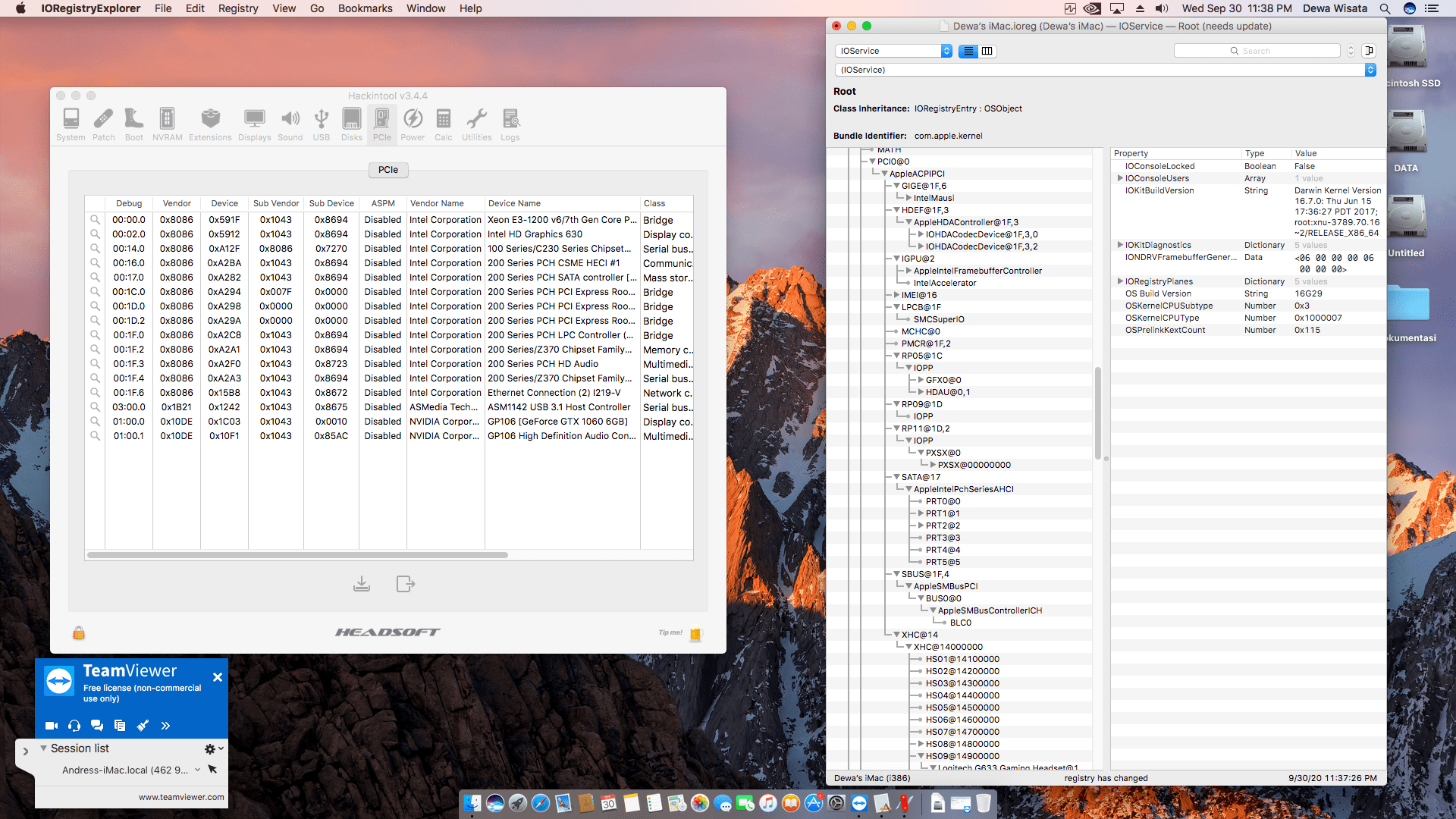 Asus ROG Strix  B250F Gaming + Intel Core i7 7700K + Asus STRIX GTX 1060   OpenCore 8