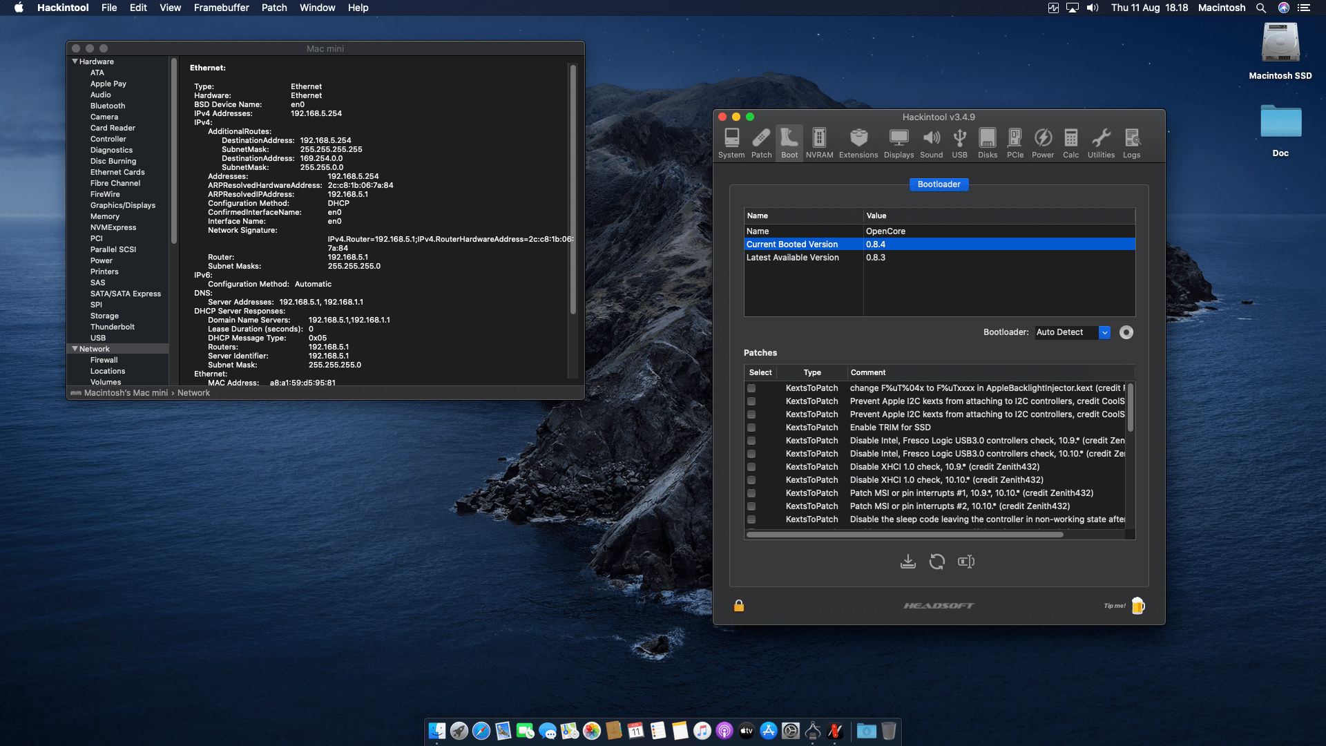 Asrock H410M HVS R2.0 + Intel Core i3 10105 OpenCore 8