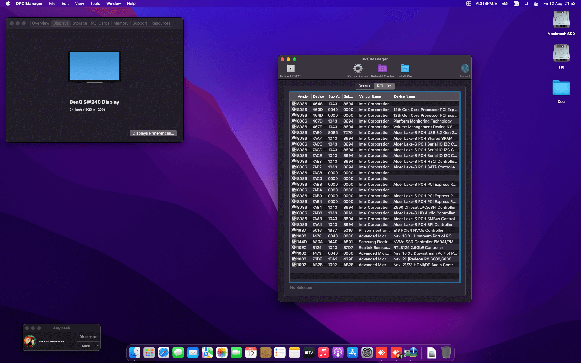 Asus prima Z690 P D4 + Intel Core i5 12600K + Sapphire RX 6800 XT OpenCore 2