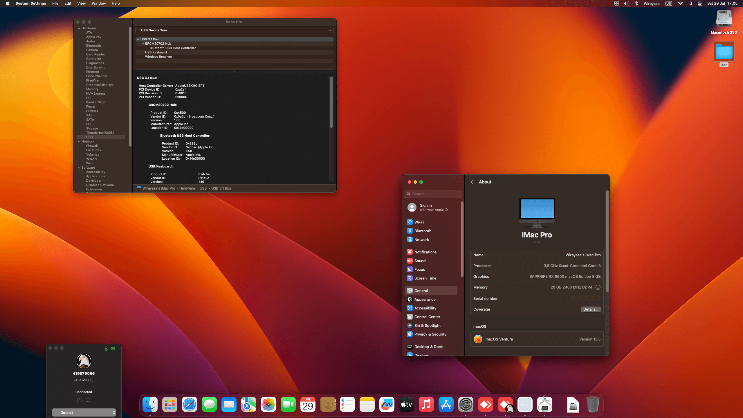 Gigabyte H310M DS2 + Intel Core i3 8100 + Sapphire RX 6600 OpenCore 1