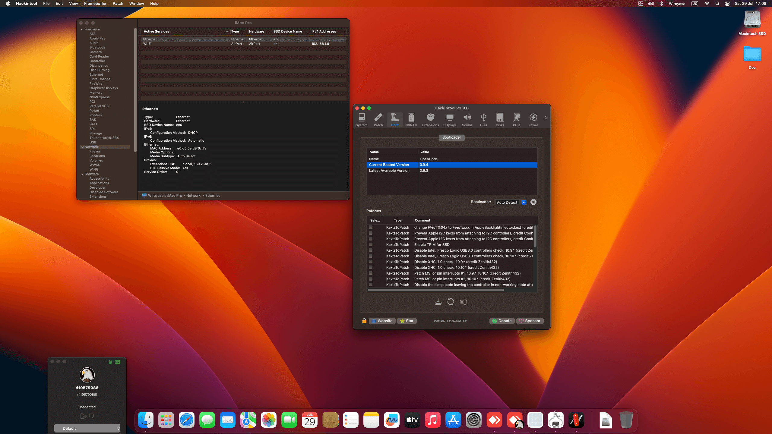 Gigabyte H310M DS2 + Intel Core i3 8100 + Sapphire RX 6600 OpenCore 1