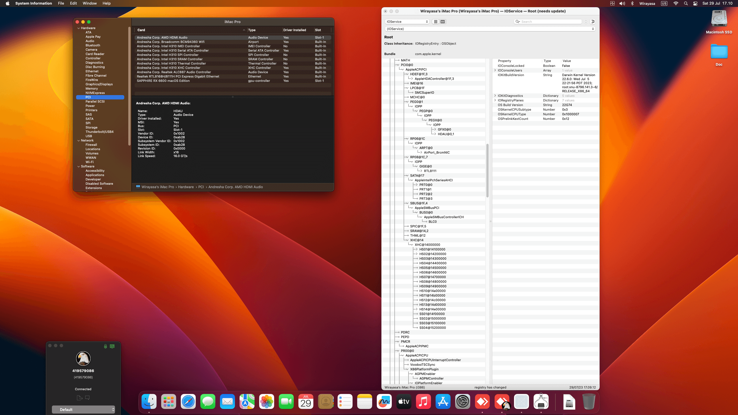 Gigabyte H310M DS2 + Intel Core i3 8100 + Sapphire RX 6600 OpenCore 1