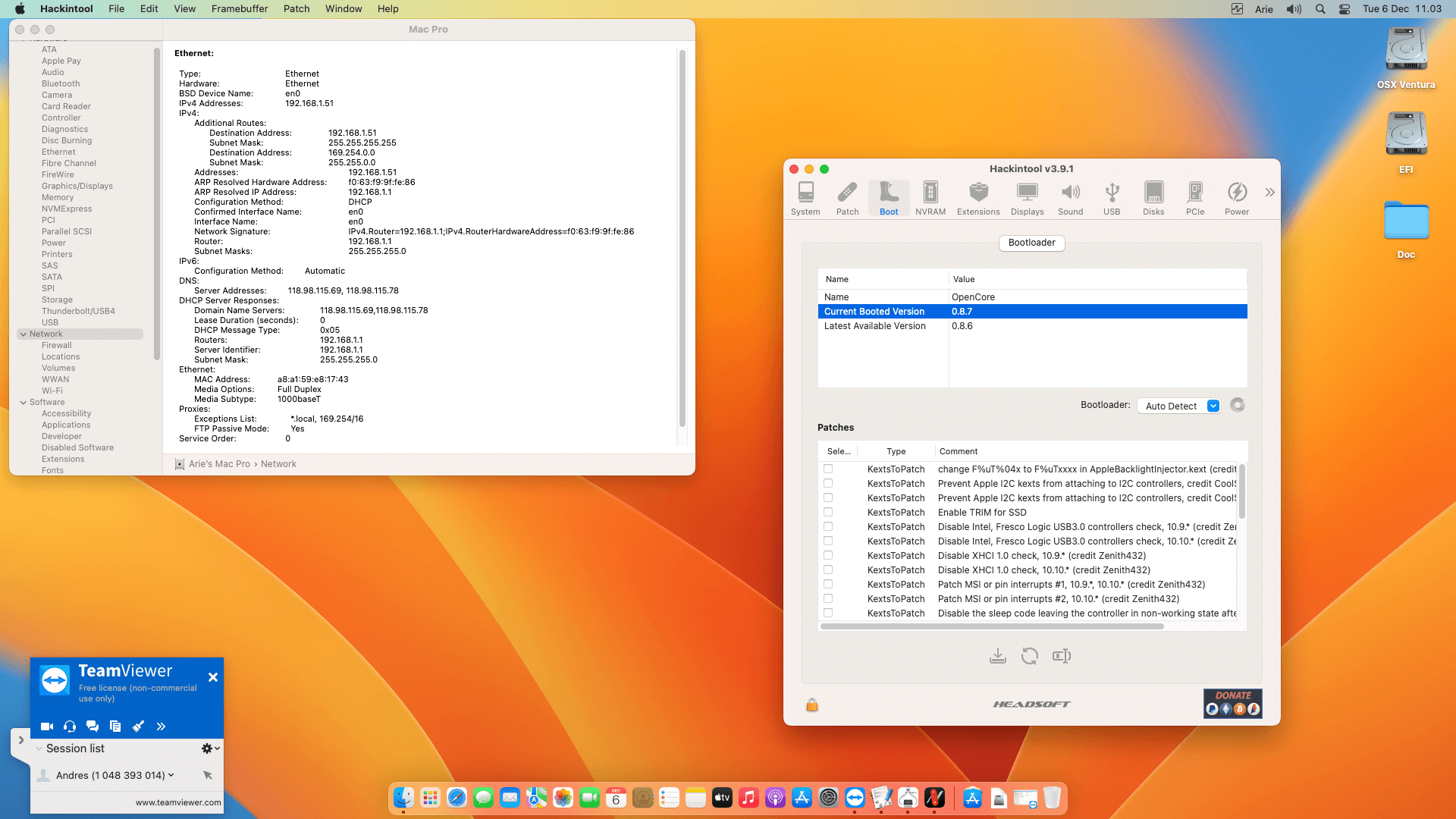 Asrock B660 Steel Legend + Intel Core i5 12400 + Sapphire RX 580   OpenCore 8