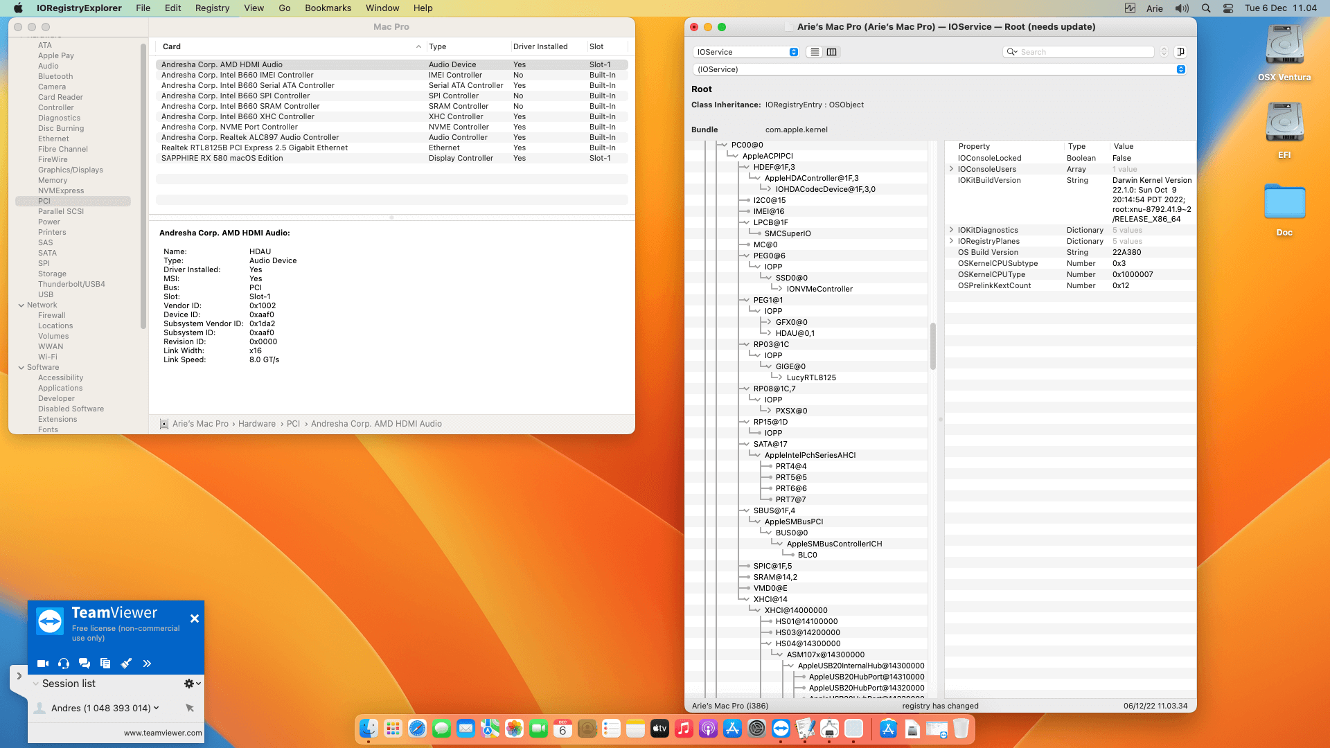Asrock B660 Steel Legend + Intel Core i5 12400 + Sapphire RX 580   OpenCore 9
