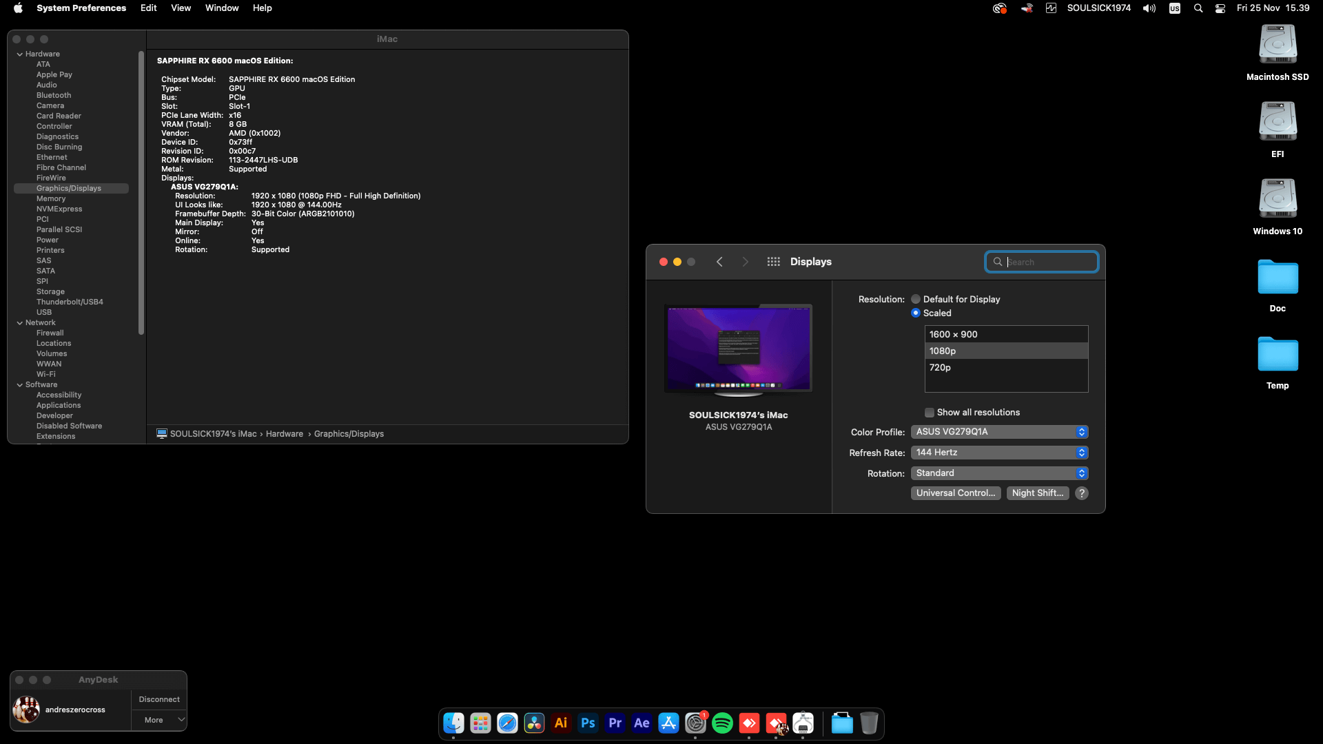 Asus Prime B360M A + IntelCore i5 8600K + Sapphire RX 6600   OpenCore 4