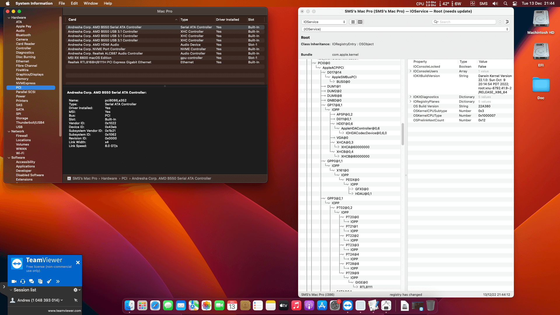 Asus Prime B550M K + AMD Ryzen 7 5700G + MSI RX 6600   OpenCore 9