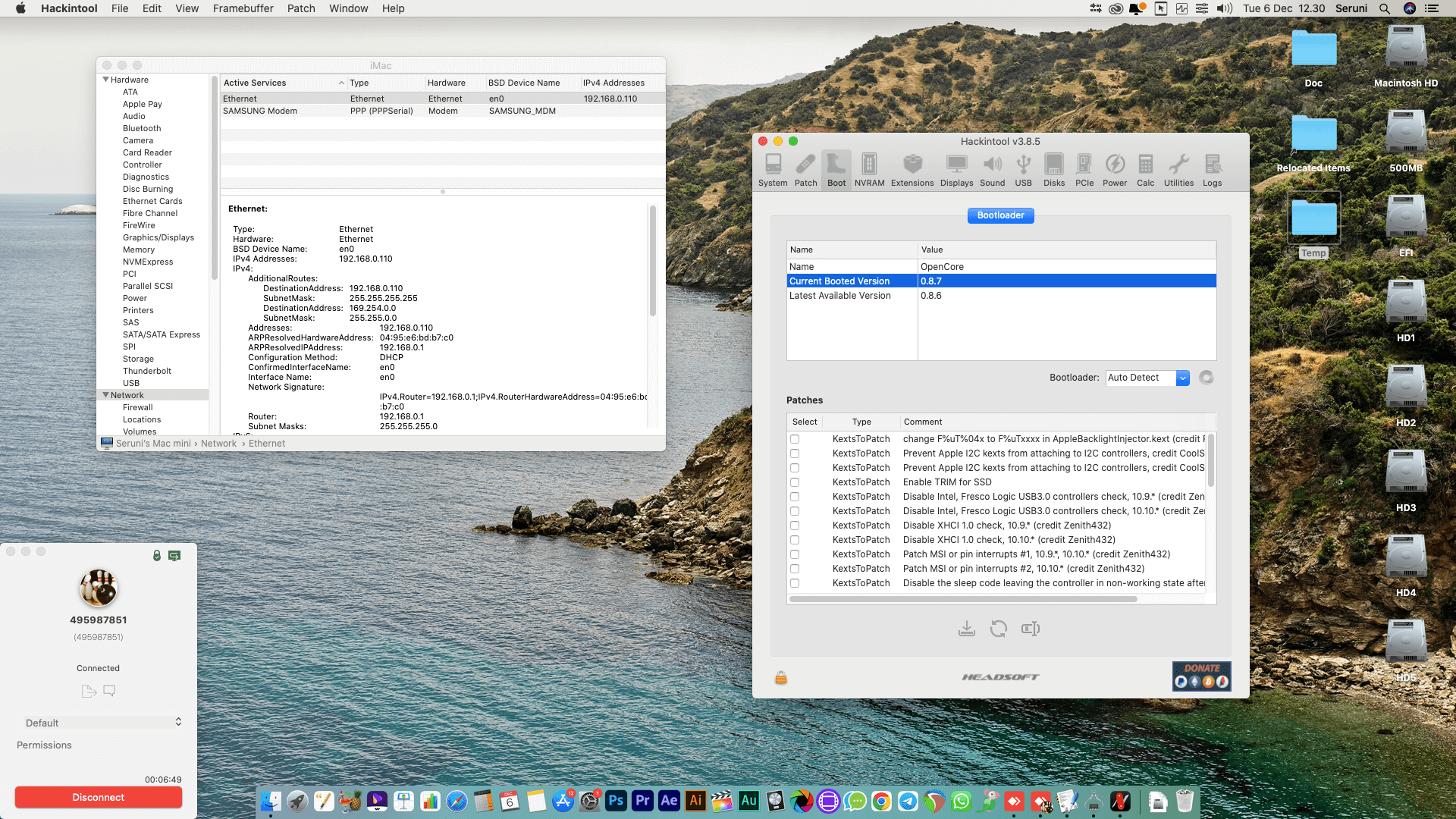 Gigabyte H310M DS2 2.0 + Intel Core i7 9700 + Power Color RX 550 2nd   OpenCore 8
