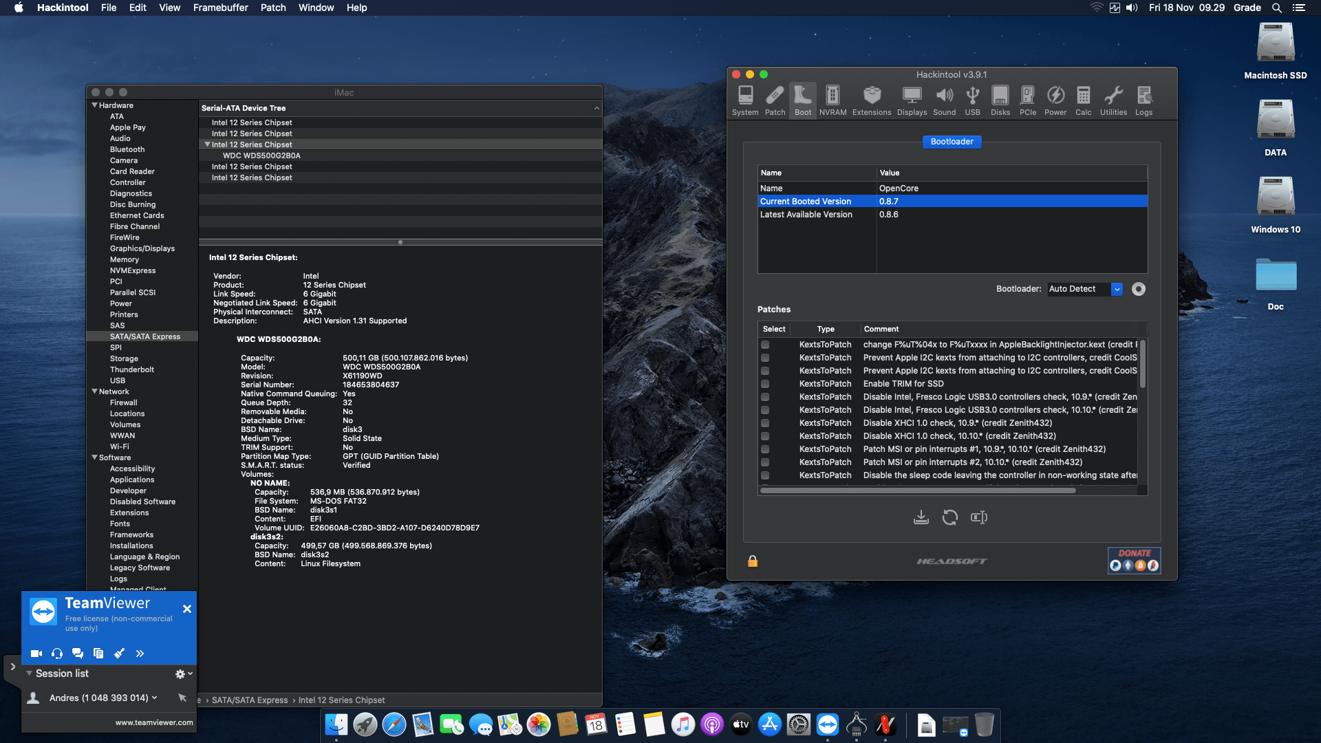 Gigabyte Z490 Vision D + Intel Core i7 10700K + Sapphire RX 580 OpenCore 8