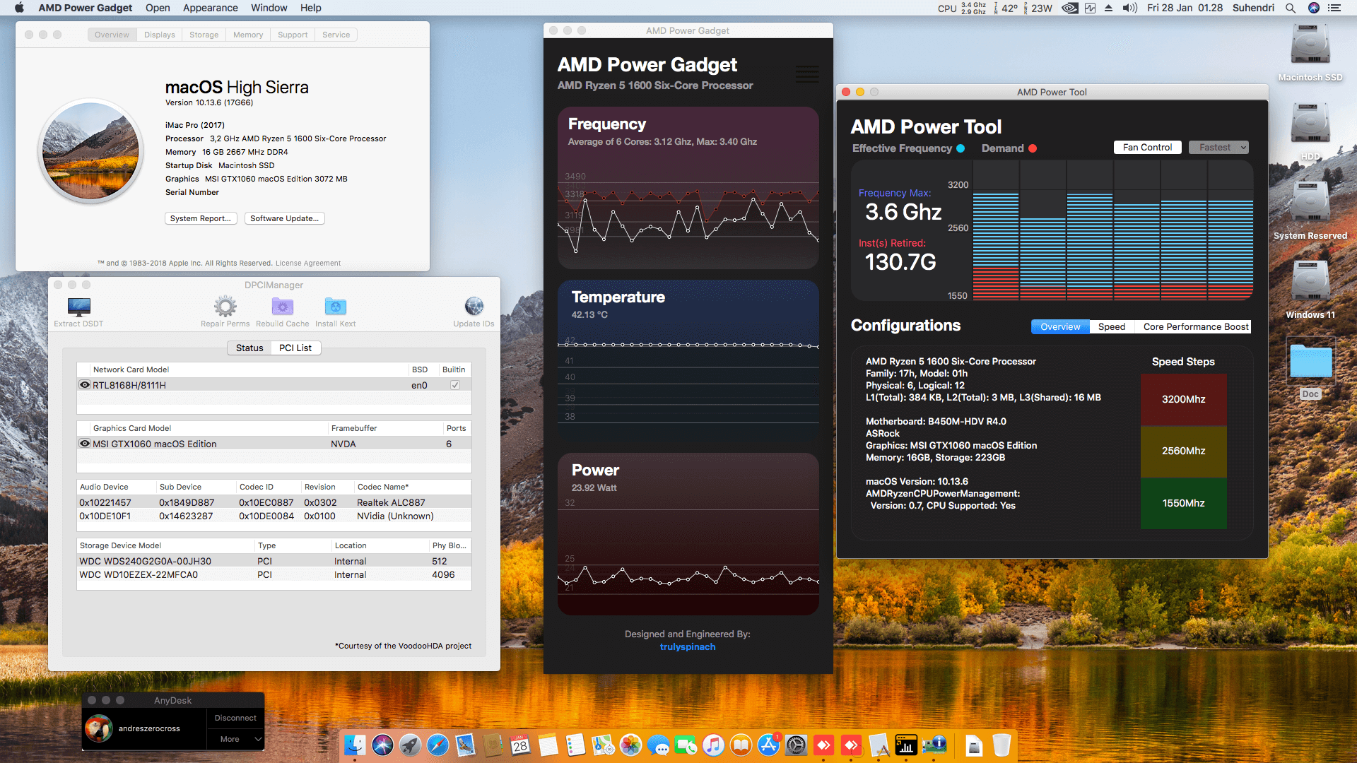Asrock B450M HDV 4.0 + AMD Ryzen 5 1600 + MSI GTX 1060   OpenCore 1