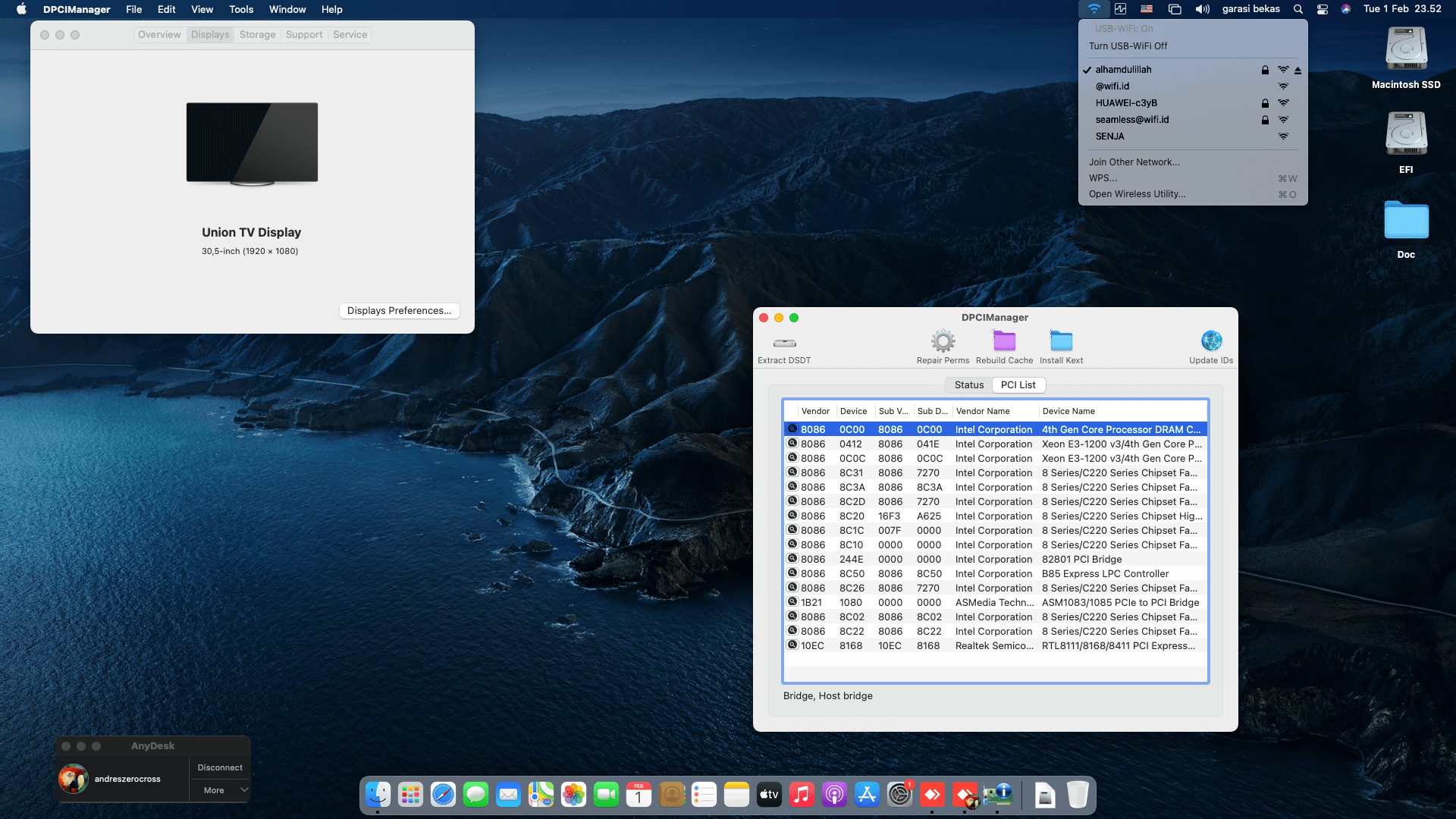Jetway TiB85MG + Intel Core i3 4130 OpenCore 2