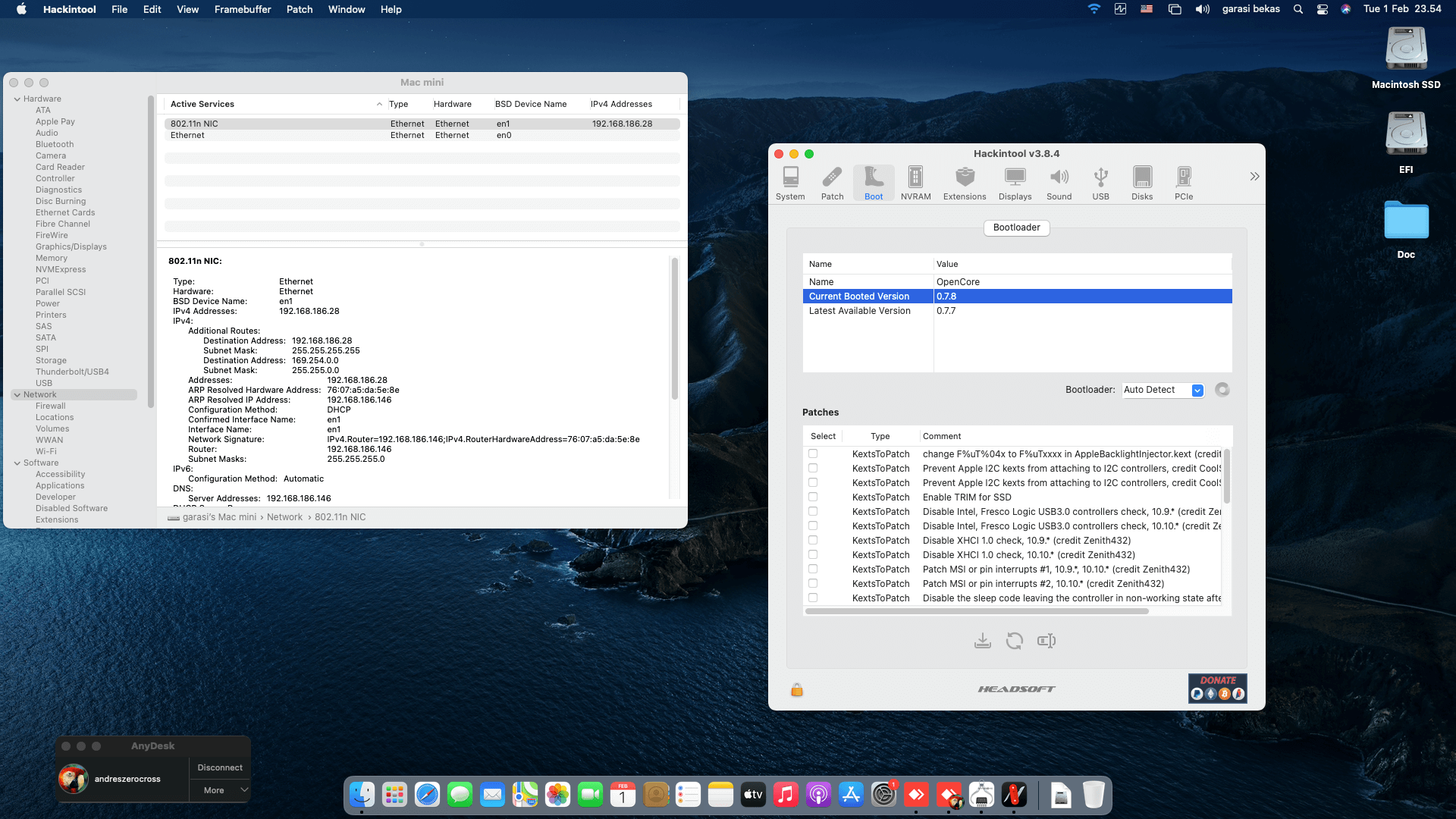 Jetway TiB85MG + Intel Core i3 4130 OpenCore 8