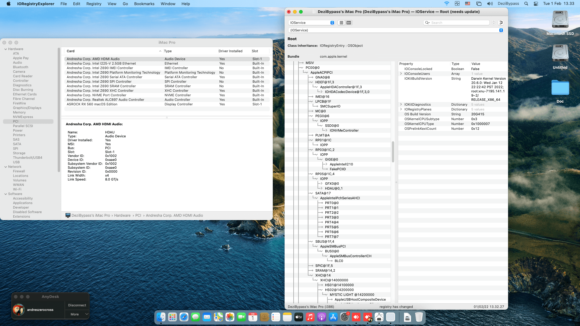 MSI PRO Z690 A DDR4 + Intel Core i5 12600K + Biostar RX 560 9