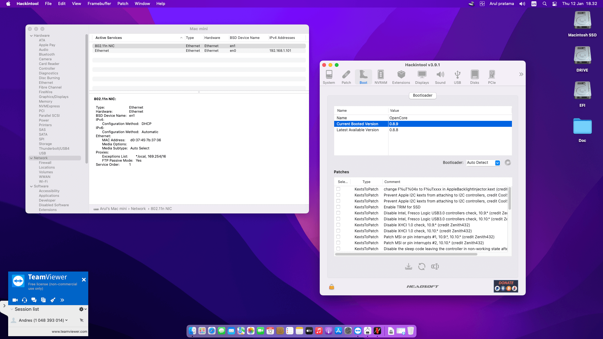 MSI H81M E33 + Intel Core i5 4460 OpenCore 8