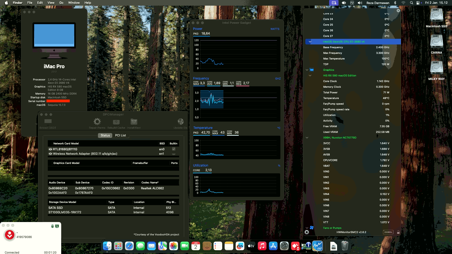 Cymoon X99H DDR4 + Intel Xeon E5 2680 v4 + HIS RX 580   OpenCore 1