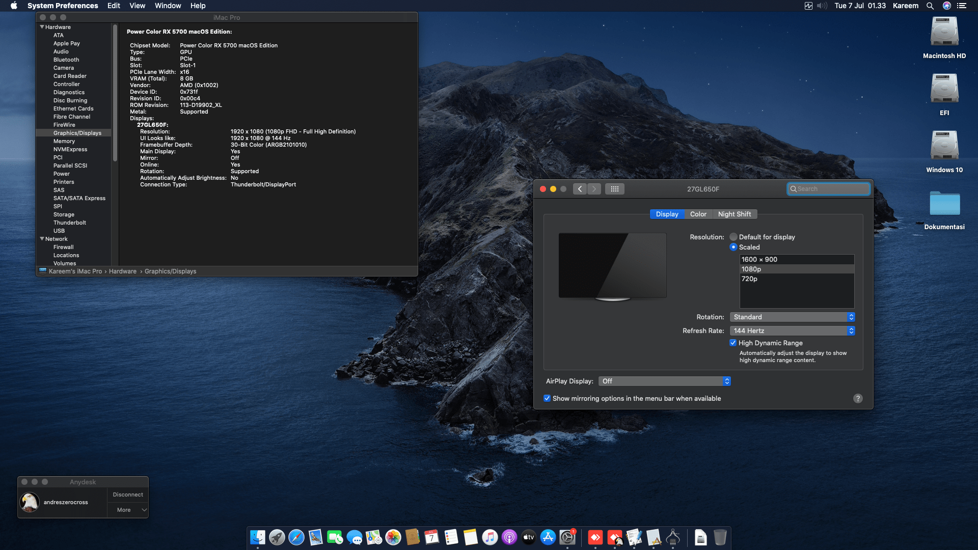 GALAX A320M HDV R4.0 + AMD Ryzen 3 3100 + Power Color RX 5700 4