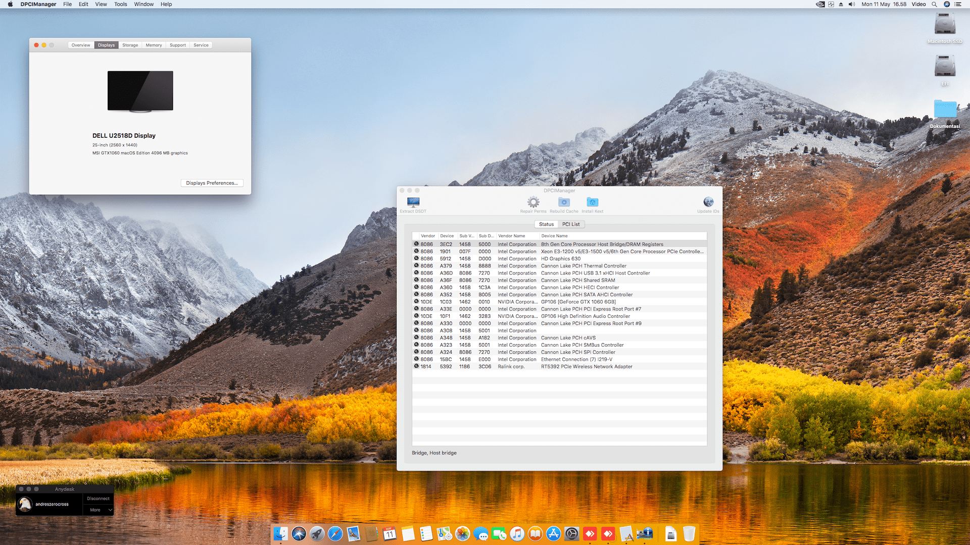 Gigabyte B360 Aorus Gaming 3 + Intel Core i7 8700 + MSI GTX1060 2
