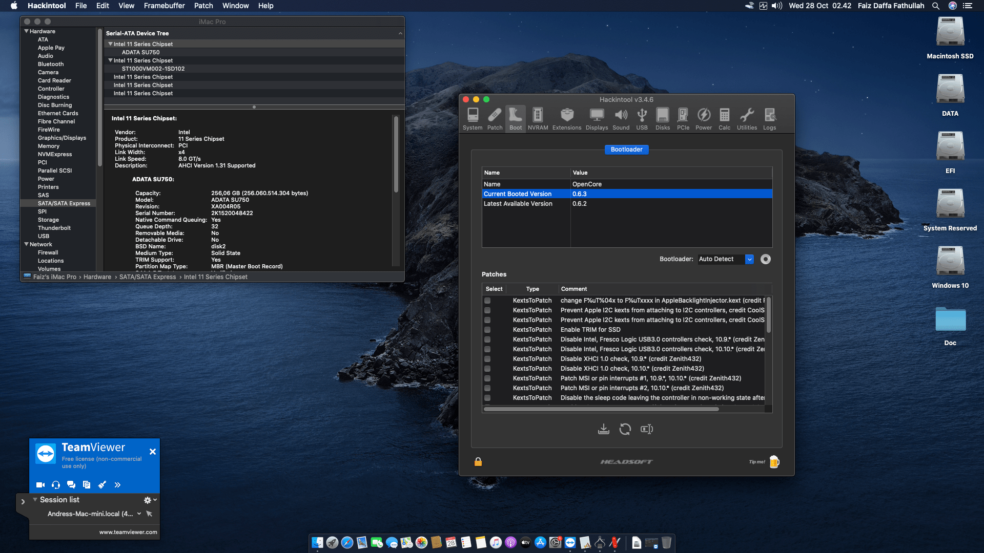 Gigabyte GA A320M S2H + AMD Ryzen 5 3400G + Sapphire RX 580 OpenCore 8