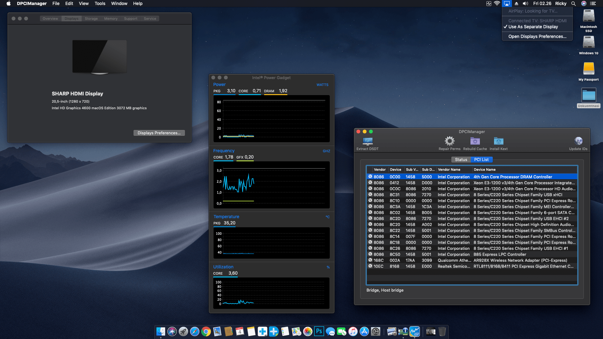 Gigabyte GA B85M DS3H A + Intel Core i5 4460 2