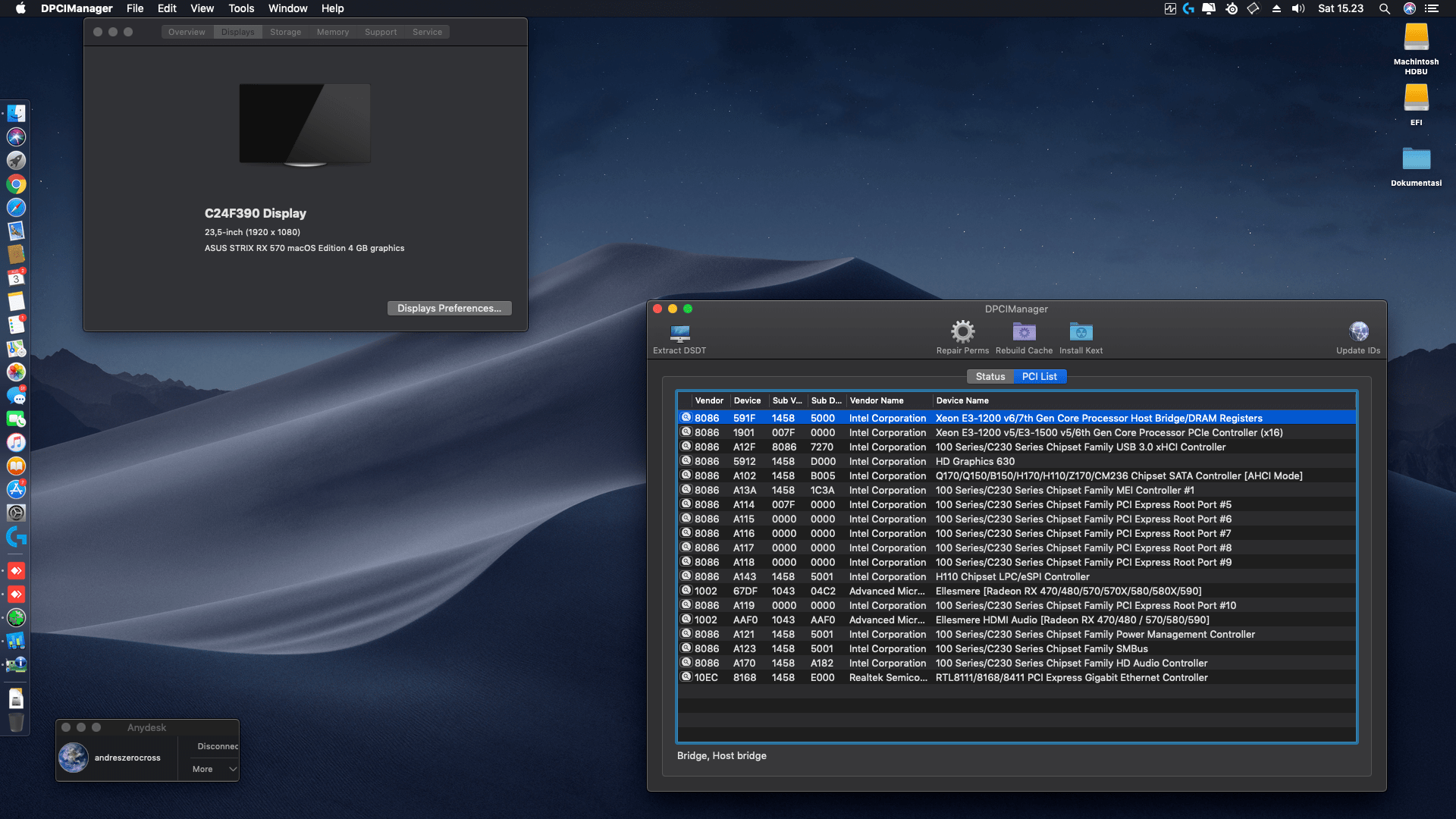 Gigabyte GA H110M DS2 + Intel Core i5 7500 + Asus STRIX RX 570 2