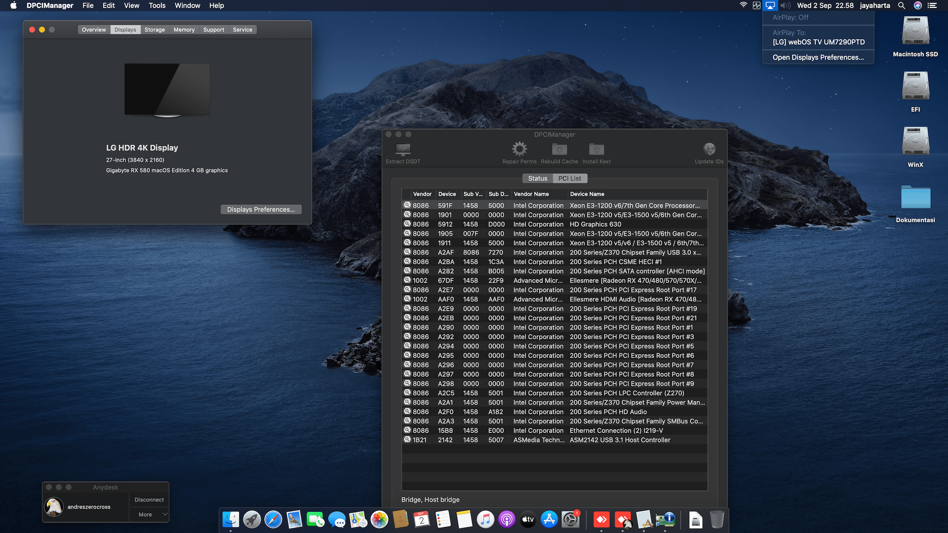 Gigabyte GA Z270X Ultra Gaming + Intel Core i7 7700K + Gigabyte RX 580 2