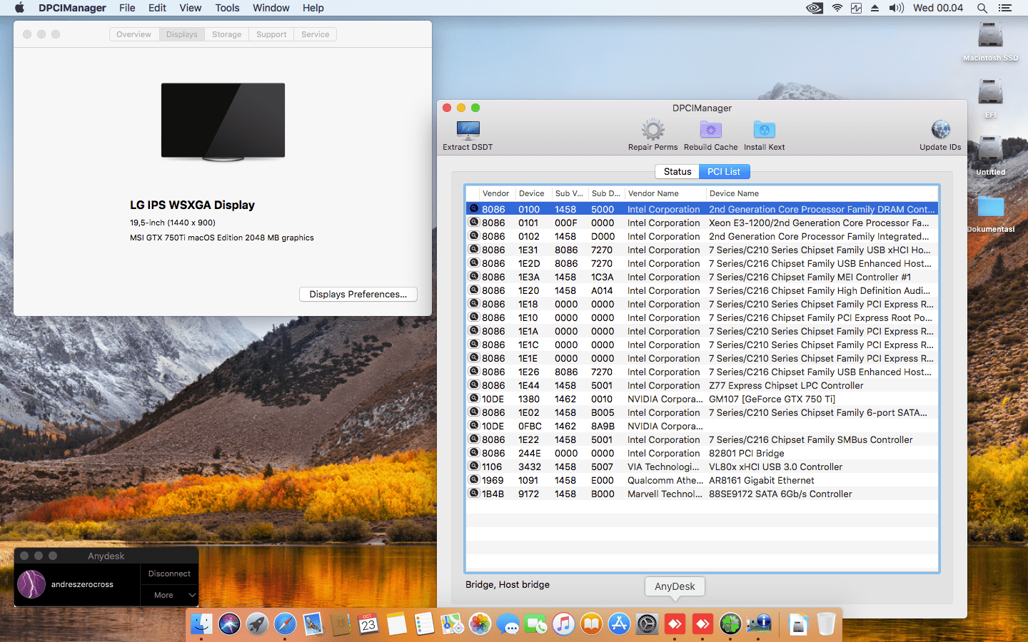 Gigabyte GA Z77X D3H + Intel Core i7 2600 + MSI GTX 750Ti 2