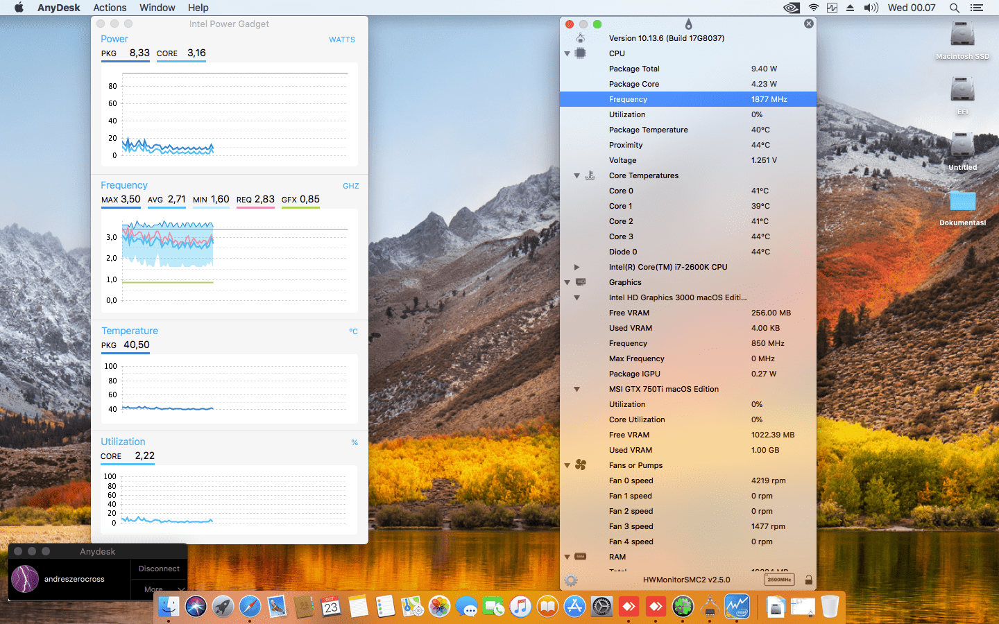Gigabyte GA Z77X D3H + Intel Core i7 2600 + MSI GTX 750Ti 7