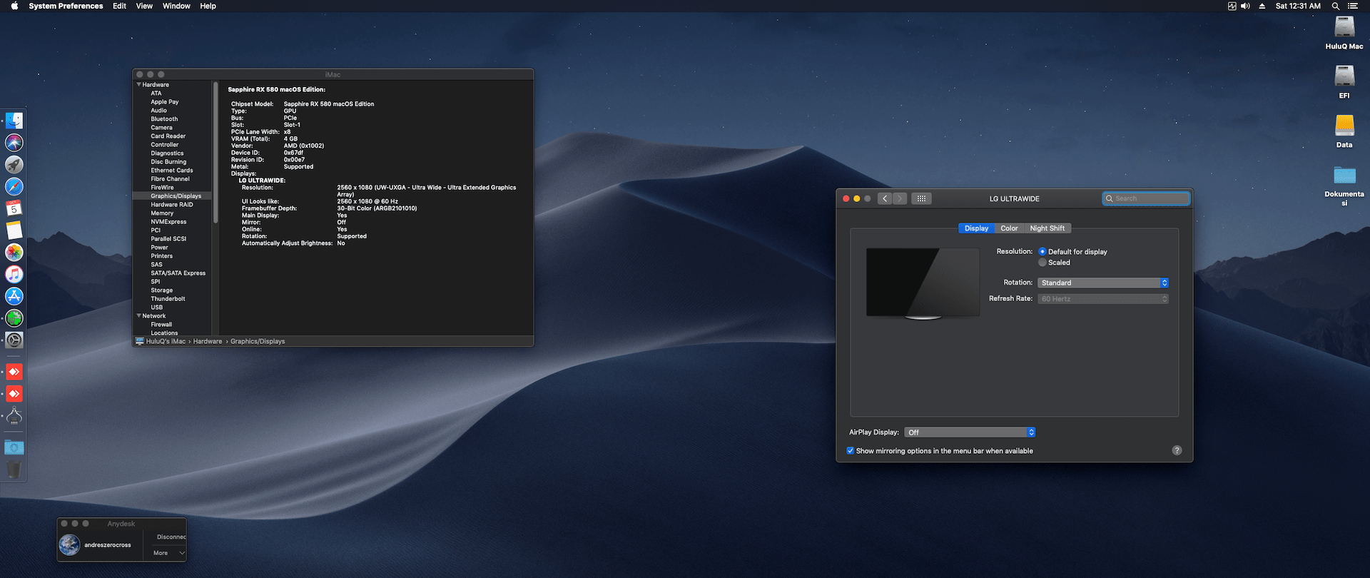 Gigabyte H370 Aorus Gaming 3 + Intel Core i3 8100 + Sapphire RX 580 5