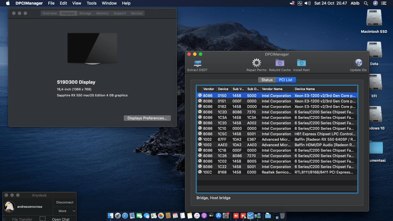Gigabyte H61M DS2 + Intel Core i7 3770 + Sapphire RX 550 2nd   OpenCore 2