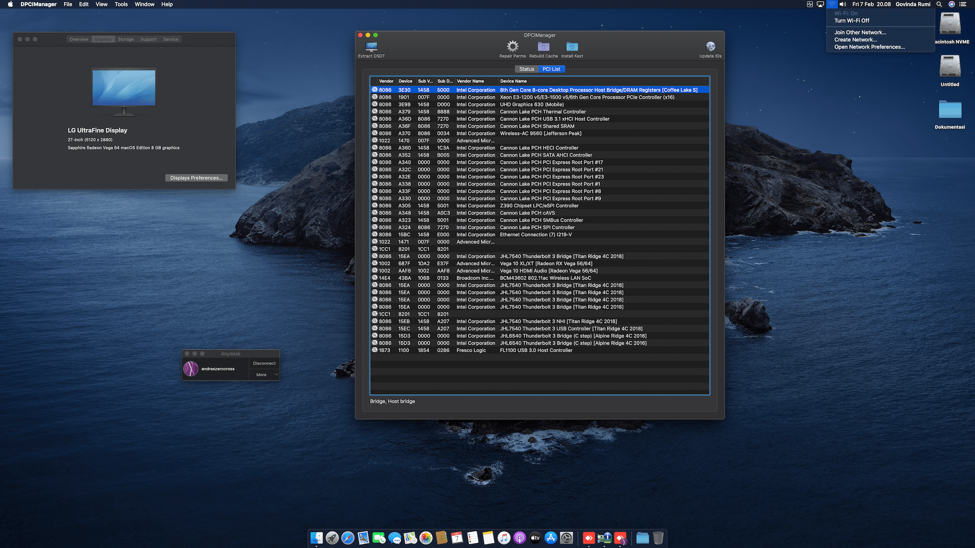 Gigabyte Z390 Aorus Ultra + Intel Core i7 9700K + Sapphire Vega 64 2
