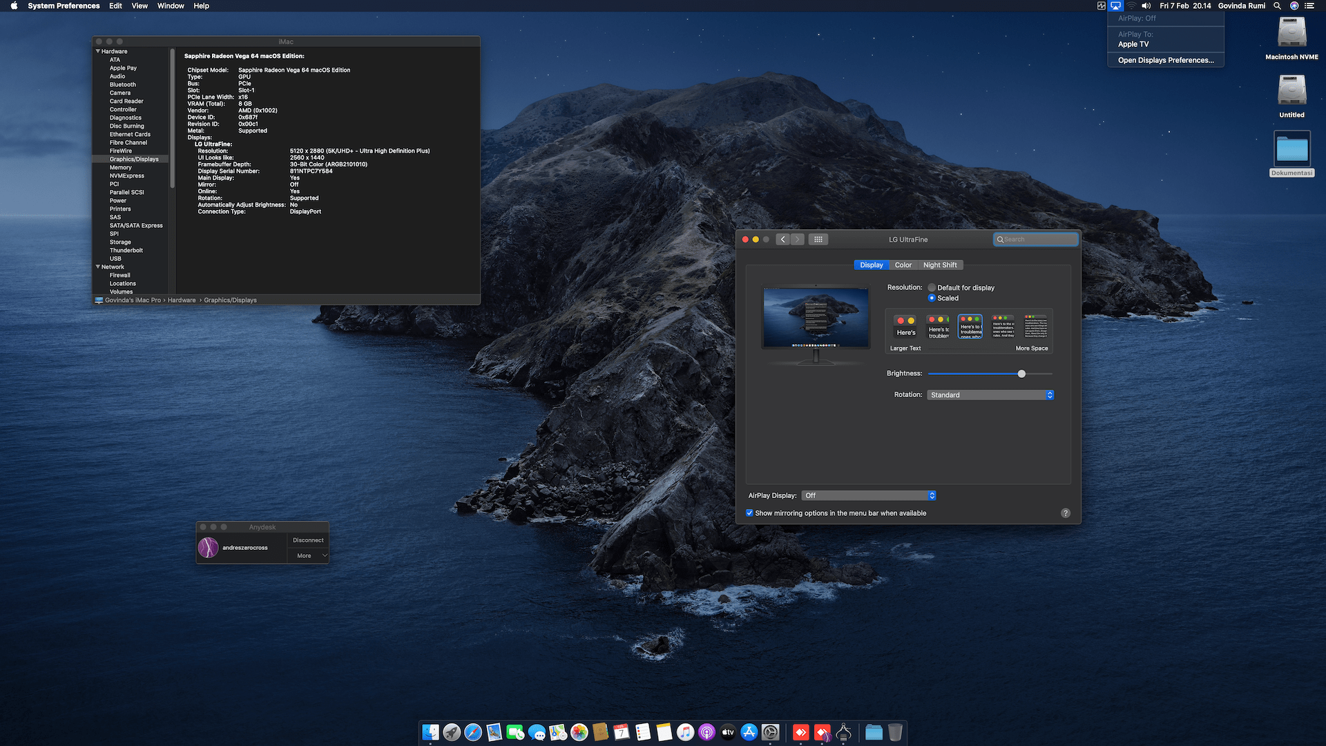 Gigabyte Z390 Aorus Ultra + Intel Core i7 9700K + Sapphire Vega 64 7