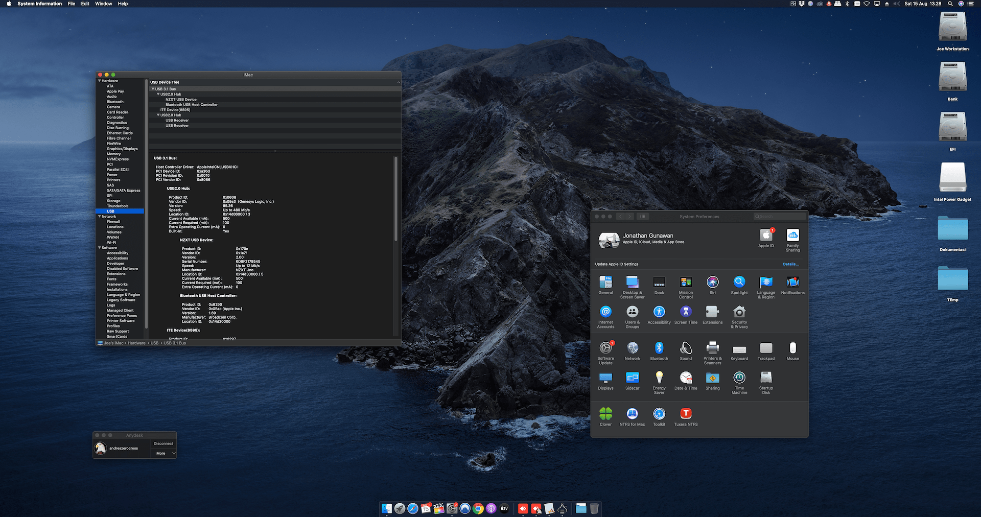 Gigabyte Z390 Aorus Ultra + Intel Core i9 9900K + 2x Sapphire Radeon RX 5700XT 3