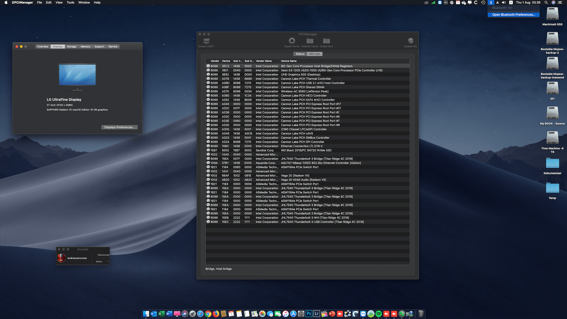 Gigabyte Z390 Aorus Xtreme + Intel Core i7 8700 + Sapphire Radeon VII 2