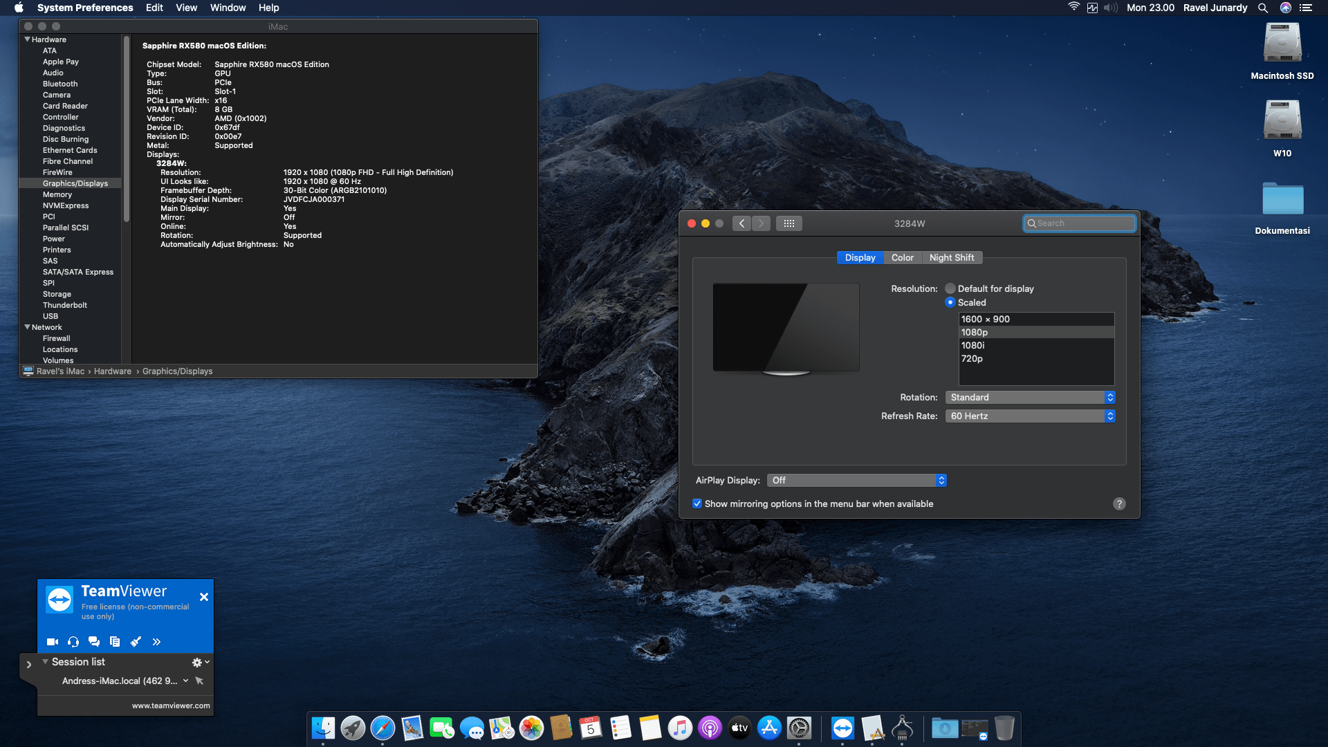 Gigabyte Z390 D + Intel Core i7 8700 + Sapphire RX 580 3