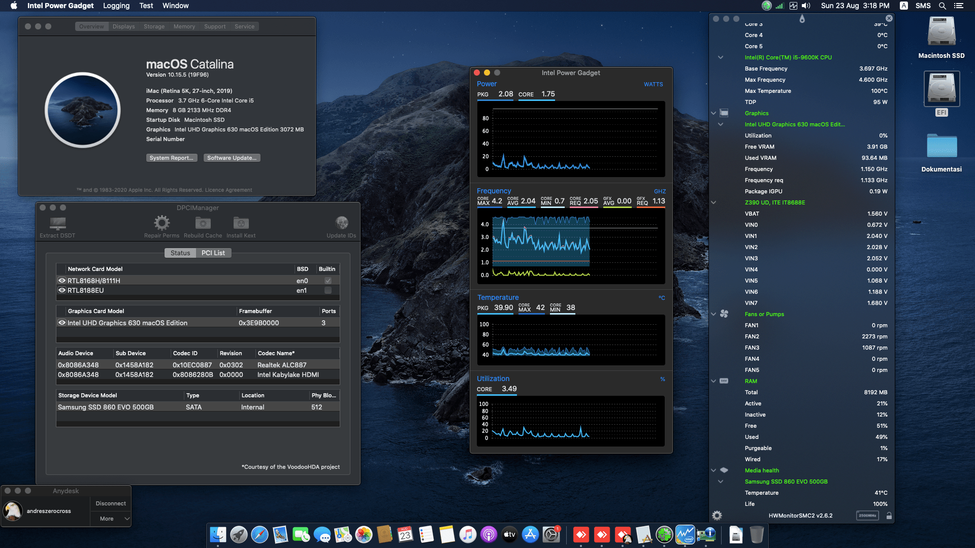 Gigabyte Z390 UD + Intel Core i5 9600K 2nd  1