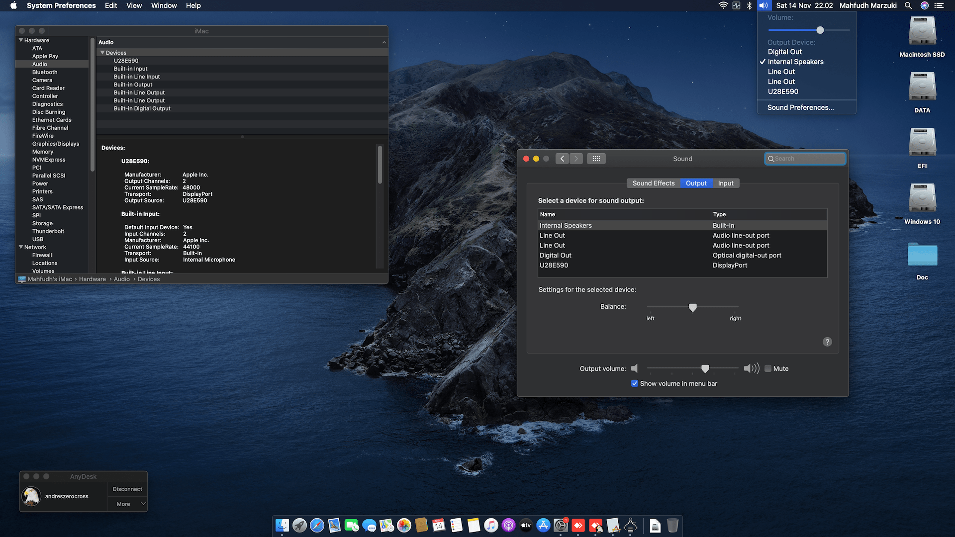 Gigabyte Z490 Aorus Pro AX + Intel Core i9 10850K + MSI RX 5700XT OpenCore 4