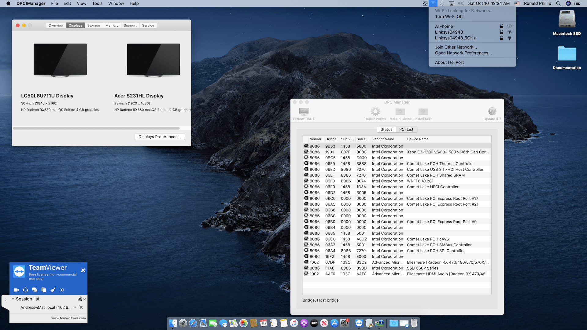 Gigabyte Z490I Aorus Ultra + Intel Core i5 10500 + HP AMD RX 580   OpenCore 2