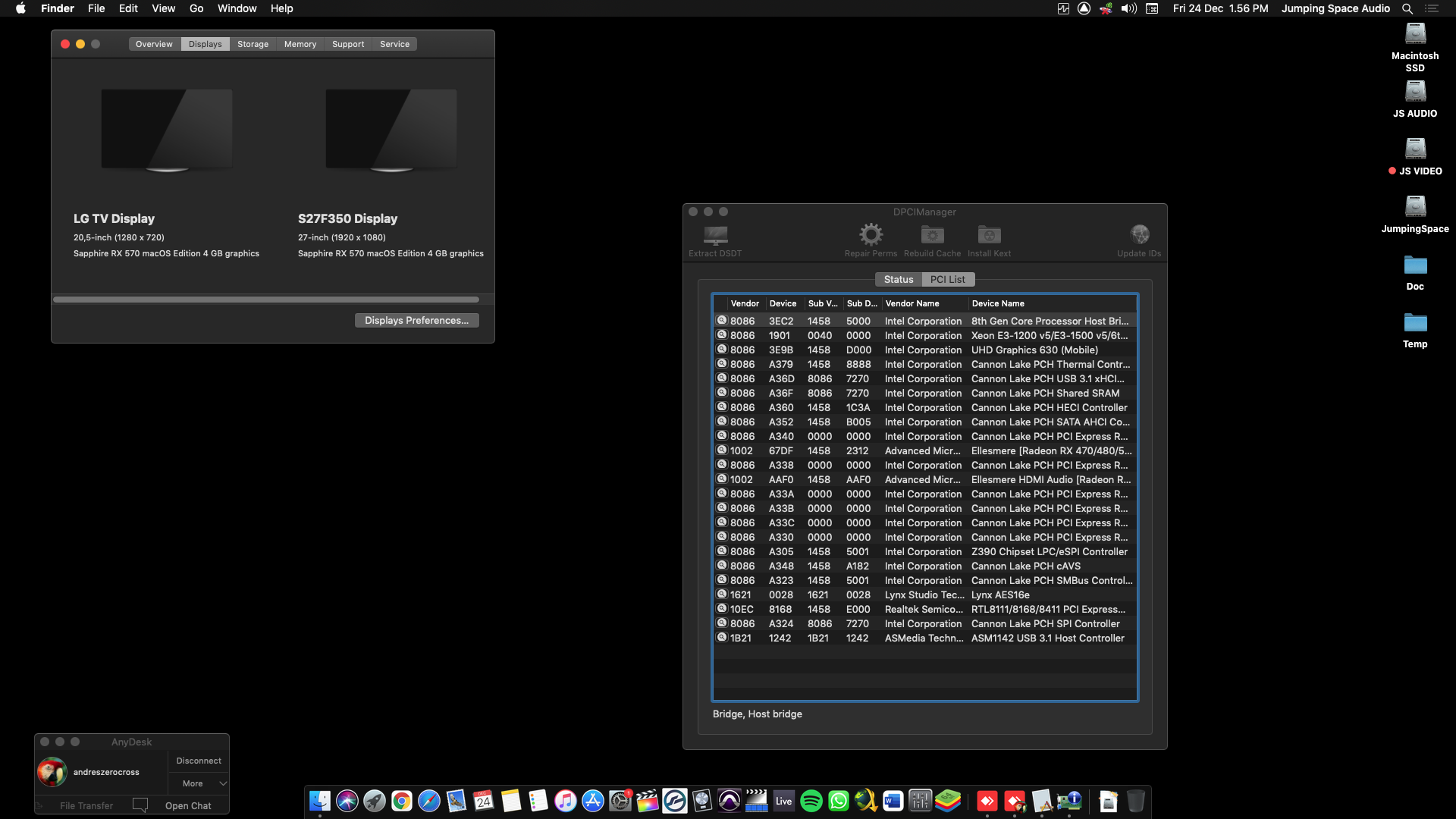 Gigabyte Z390 UD + Intel Core i7 8700 + Sapphire RX 570 OpenCore 2